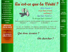 Tablet Screenshot of la-verite-sure.fr